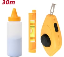 Шнур разметочный с мелом и уровнем DELI 30 метров DL25 169212