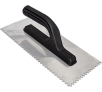 Гладилка DeltaRoll сталь, зубчатая. 130х280 мм, зуб 6х6 мм G66280