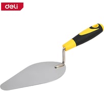 Кельма (мастерок) капля DELI DL509218 200 мм, нержавеющая сталь, прорезиненная рукоятка 168451