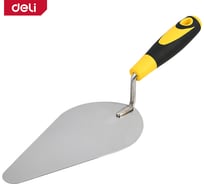 Кельма (мастерок) капля DELI DL509219 225 мм, нержавеющая сталь, прорезиненная рукоятка 168452