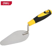 Кельма (мастерок) капля DELI DL509216 150 мм, нержавеющая сталь, прорезиненная рукоятка 168449