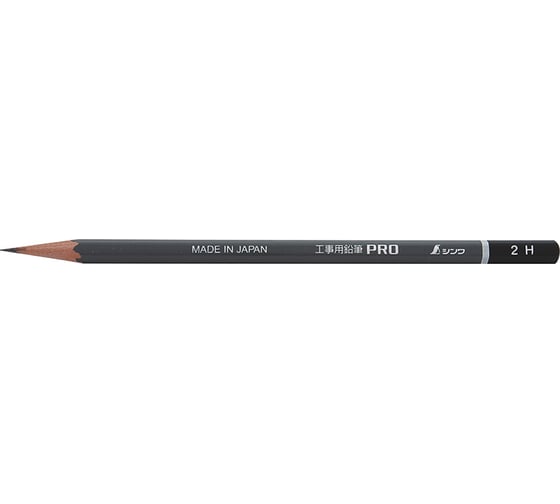 Карандаши Shinwa PRO, 2H, 3шт М00007809