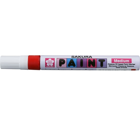Маркер Sakura Paint  с жидкими чернилами, красный стержень, 2.0мм XPMK-B 19