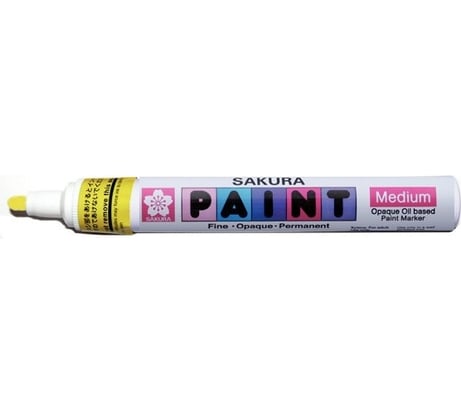 Маркер Sakura Paint с жидкими чернилами, флуоресцентный желтый стержень, 2.0мм XPMK-B 302