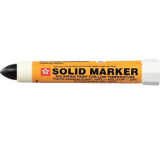 Маркер Sakura Solid для низких температур, черный стержень, 12мм XSC-T 49 1