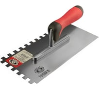 Терка для плитки Olejnik 127128E10-2КO нерж. 280мм зуб 10x10мм ручка 2-комп. 127128E10-2KO