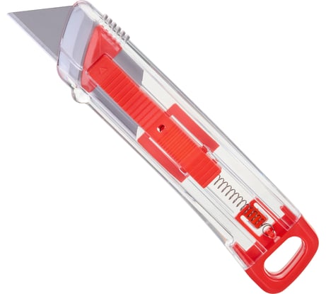 Нож безопасный TOPFORT с фикс. 19мм шир.трапец.+д/вскр.упак.матер,ABS+TPR 1978832