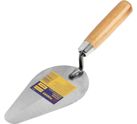 Кельма печника ТУНДРА каплевидная, деревянная рукоятка, 150 мм 1818337