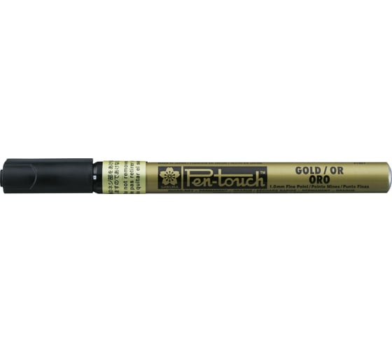 Маркер SAKURA Pen-Touch тонкий стержень, 1.0мм, Золотой 41301(SE)
