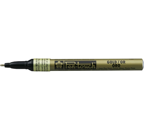 Маркер SAKURA Pen-Touch тонкий стержень, 1.0мм, Золотой 41301(SE)