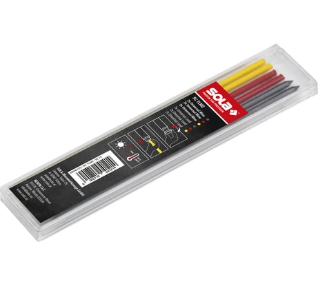 Набор грифелей SOLA 6 шт, цветные, SC TLM2 66046120