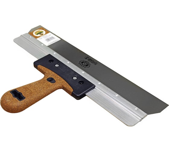 Нержавеющий шпатель фасадный Olejnik 580x60x0,5 мм ручка пробка 123958-K