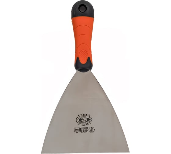 Нержавеющий шпатель малярный Olejnik 150мм ручка Bitem 124015-2KB 1