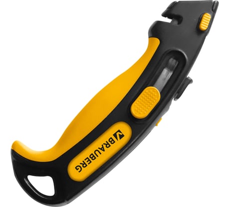 Нож универсальный мощный BRAUBERG METALLIC PRO, автофиксатор, функция автовозврата 238737