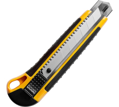 Нож универсальный мощный BRAUBERG 25 мм EXTRA, автофиксатор, резиновые вставки 238731