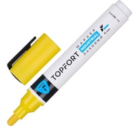 Маркер лаковый TOPFORT Industrial 6 мм, желтый 1827877