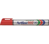 Маркер Artline 107, перманентный, с пулевидным наконечником 1,5 мм, красный EK107-384