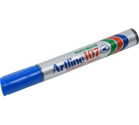 Маркер Artline 107, перманентный, с пулевидным наконечником 1,5 мм, синий EK107-391