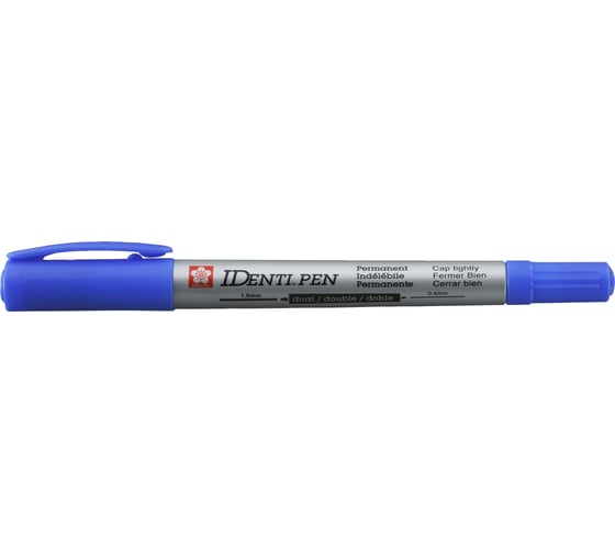 Маркер SAKURA Identi Pen двусторонний, перманентный, стержень 0.4-1.0мм, Синий XYK-T 36