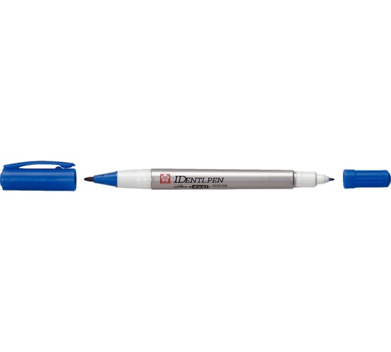 Маркер SAKURA Identi Pen двусторонний, перманентный, стержень 0.4-1.0мм, Синий XYK-T 36