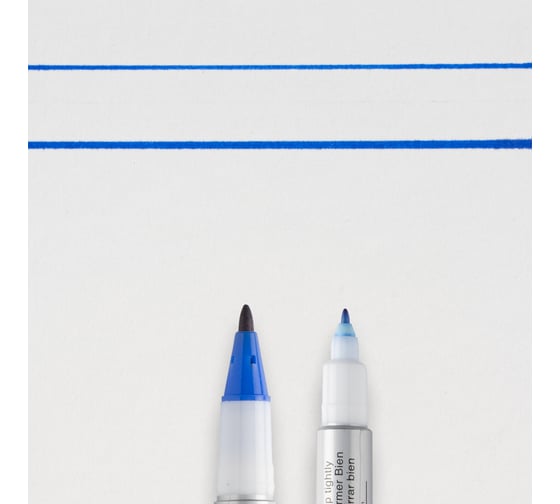 Маркер SAKURA Identi Pen двусторонний, перманентный, стержень 0.4-1.0мм, Синий XYK-T 36