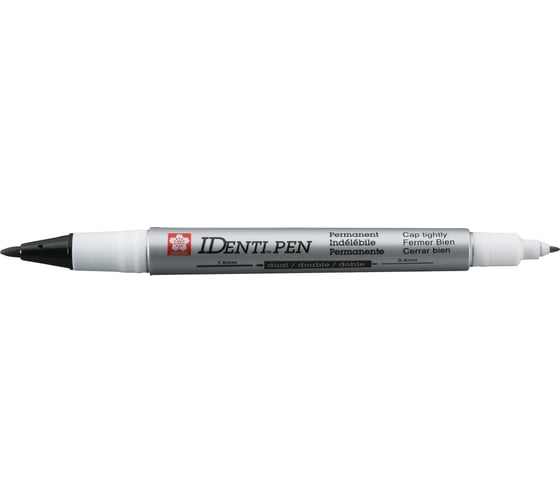 Маркер SAKURA Identi Pen двусторонний, перманентный, стержень 0.4-1.0мм, Черный XYK-T 49