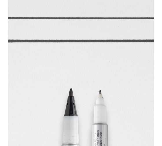 Маркер SAKURA Identi Pen двусторонний, перманентный, стержень 0.4-1.0мм, Черный XYK-T 49