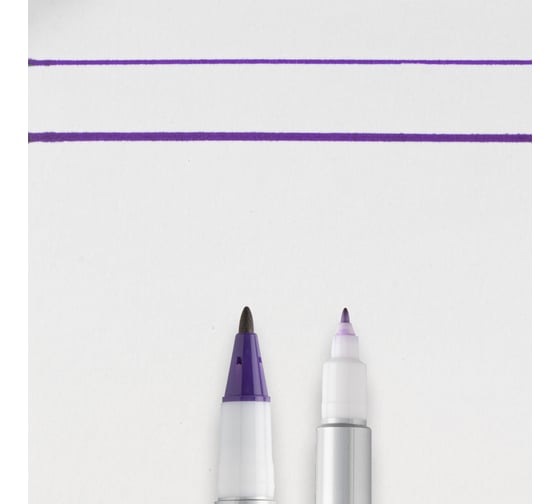 Маркер SAKURA Identi Pen двусторонний, перманентный, стержень 0.4-1.0мм, Фиолетовый XYK-T 24