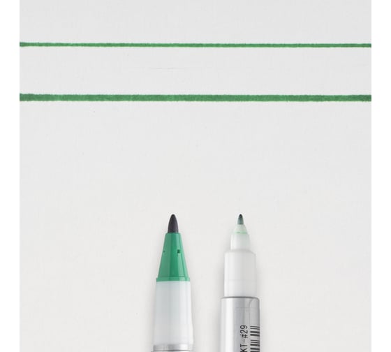 Маркер SAKURA Identi Pen двусторонний, перманентный, стержень 0.4-1.0мм, Зеленый XYK-T 29