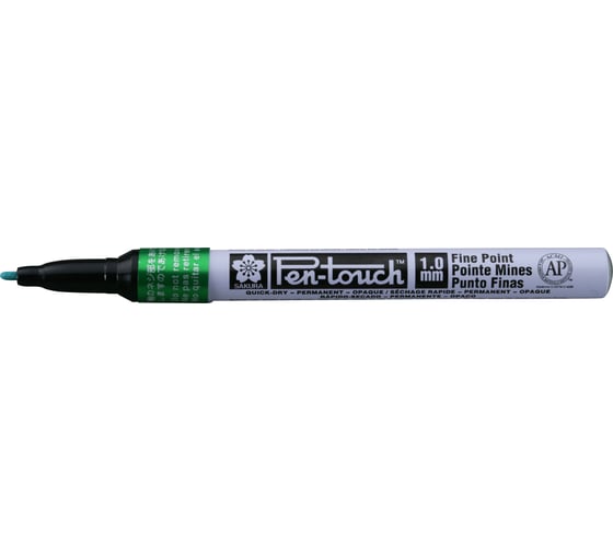 Маркер SAKURA Pen-Touch тонкий стержень 1.0мм, Зеленый XPMKA 29