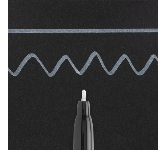 Маркер SAKURA Pen-Touch Calligrapher тонкий стержень 1.8мм, Белый XPSK-C 50