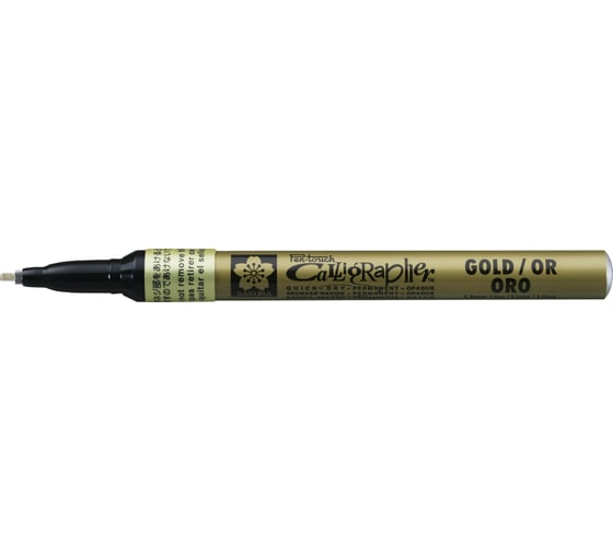 Маркер SAKURA Pen-Touch Calligrapher тонкий стержень 1.8мм, Золотой XPSK-C 51