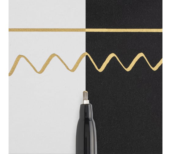 Маркер SAKURA Pen-Touch Calligrapher тонкий стержень 1.8мм, Золотой XPSK-C 51