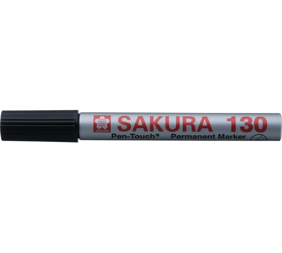 Маркер для гладких поверхностей SAKURA перманентный, стержень 1.2мм, Черный SAKURA 130 49