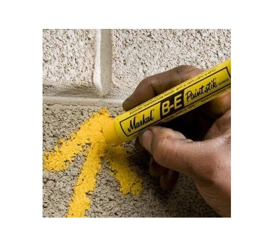 Маркер-краска Markal B Paintstik 1/2 Hex, твердый, белый 80250