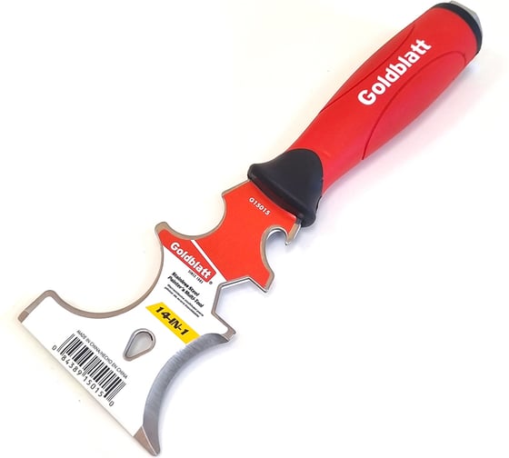 Шпатель-скребок универсальный Goldblatt Soft Grip 14 в 1 рукоятка G15015