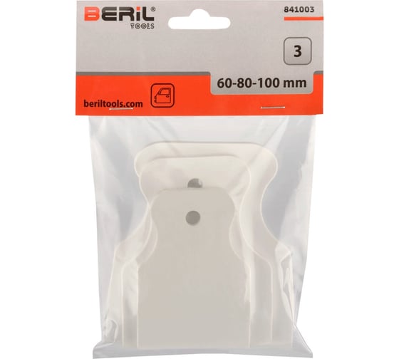 Набор шпателей резиновые Beril (60/80/100мм) (белые) 841003 11950