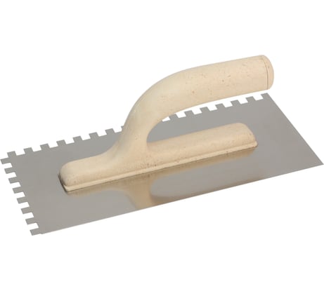 Гладилка KUBALA зубчатая, нержавеющая сталь, 130х270, зуб 12х12 мм 2606