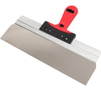 Шпатель фасадный нержавеющий Olejnik широкое лезвие 220 мм, ручка 2-компонентная 123622-2K