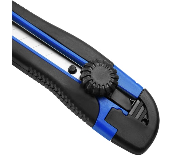 Нож малярный с двухкомпонентной ручкой vertextools круглый фиксатор 18мм 0044-100-18