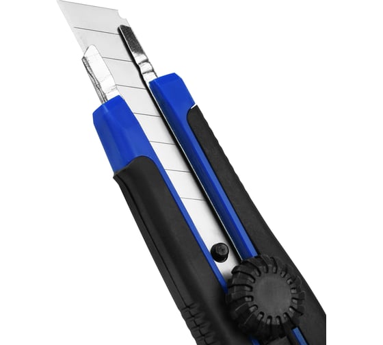 Нож малярный с двухкомпонентной ручкой vertextools круглый фиксатор 18мм 0044-100-18