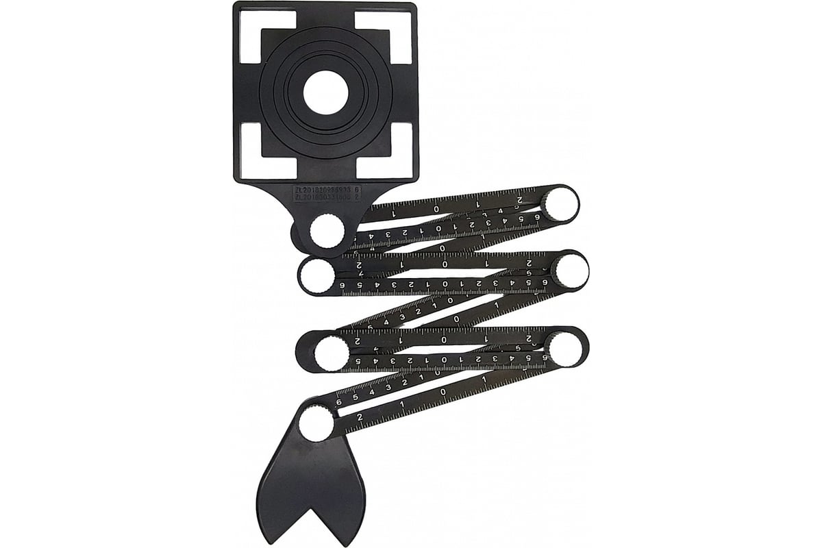 Шаблон плиточника универсальный с угловым фиксатором (6 колен; 1 ...