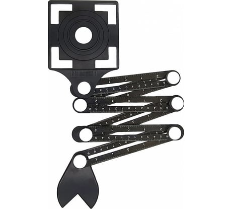 Шаблон плиточника универсальный TRIO-DIAMOND (6 линеек, 1 трафарет, 1 фиксатор) 280401