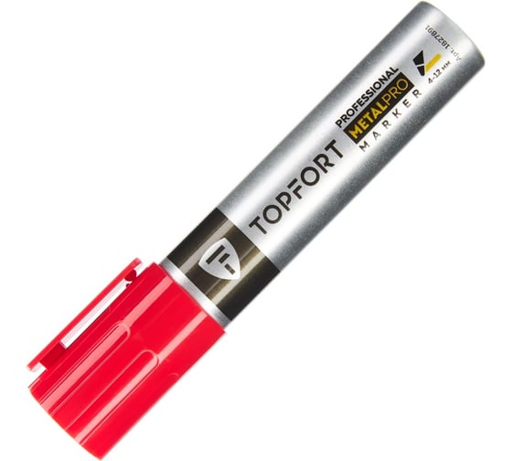 Маркер для металла Topfort MetalPro 4-12 мм красный 1827891 1