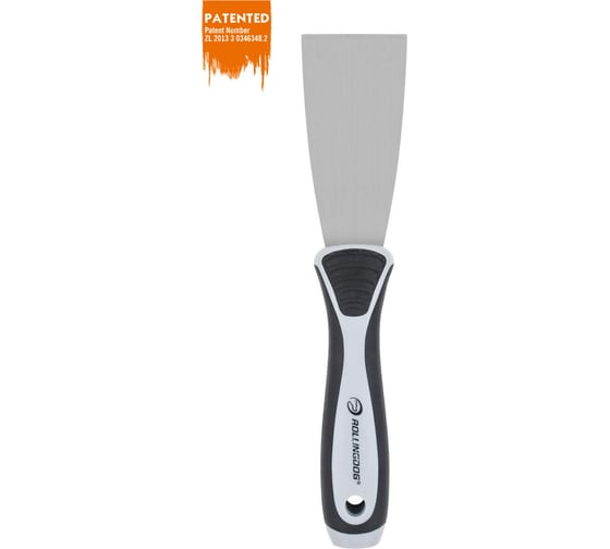 Гибкий шпатель ROLLINGDOG Putty knife из углеродистой стали № 50 премиум-класса, 50 мм., запатентован, 50003