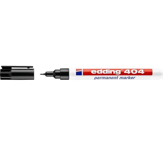 Перманентный маркер EDDING 404-1 круглый наконечник 0,75 мм, заправляемый E-404#1