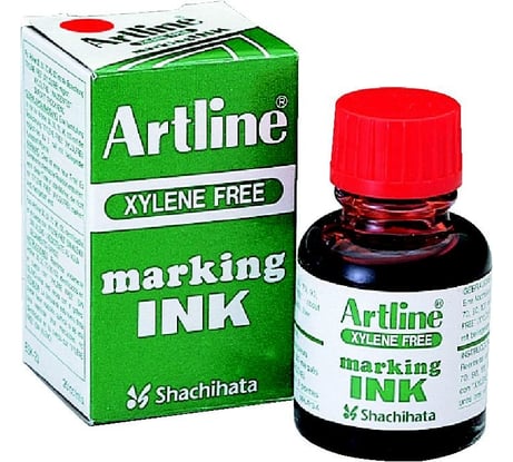 Промышленные перманентные чернила для заправки маркеров Artline ESK, 20 мл красные ESK20-027