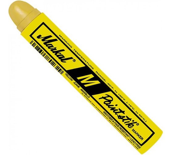 Термостойкий маркер краска Markal (до 871С) M Paintstik, желтый 81921