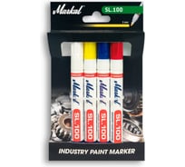 Набор маркеров Markal RETAIL PACK SL.100 1 белый+1 желтый+1 красный+1 синий 22230