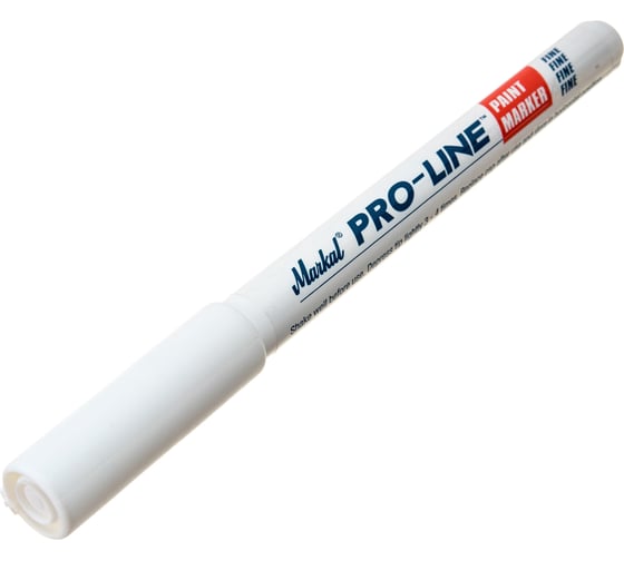 Маркер-краска с тонким наконечником Markal Pro-Line Fine промышленный, 1,5 мм, белый 96871